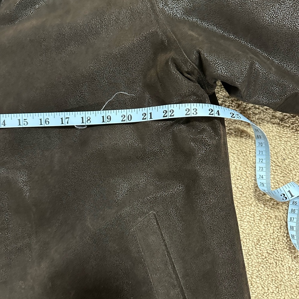 Vintage chocolate brown leather jacket - Picture 7 of 10